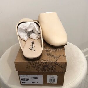 Free People Bone Slip-On Mules